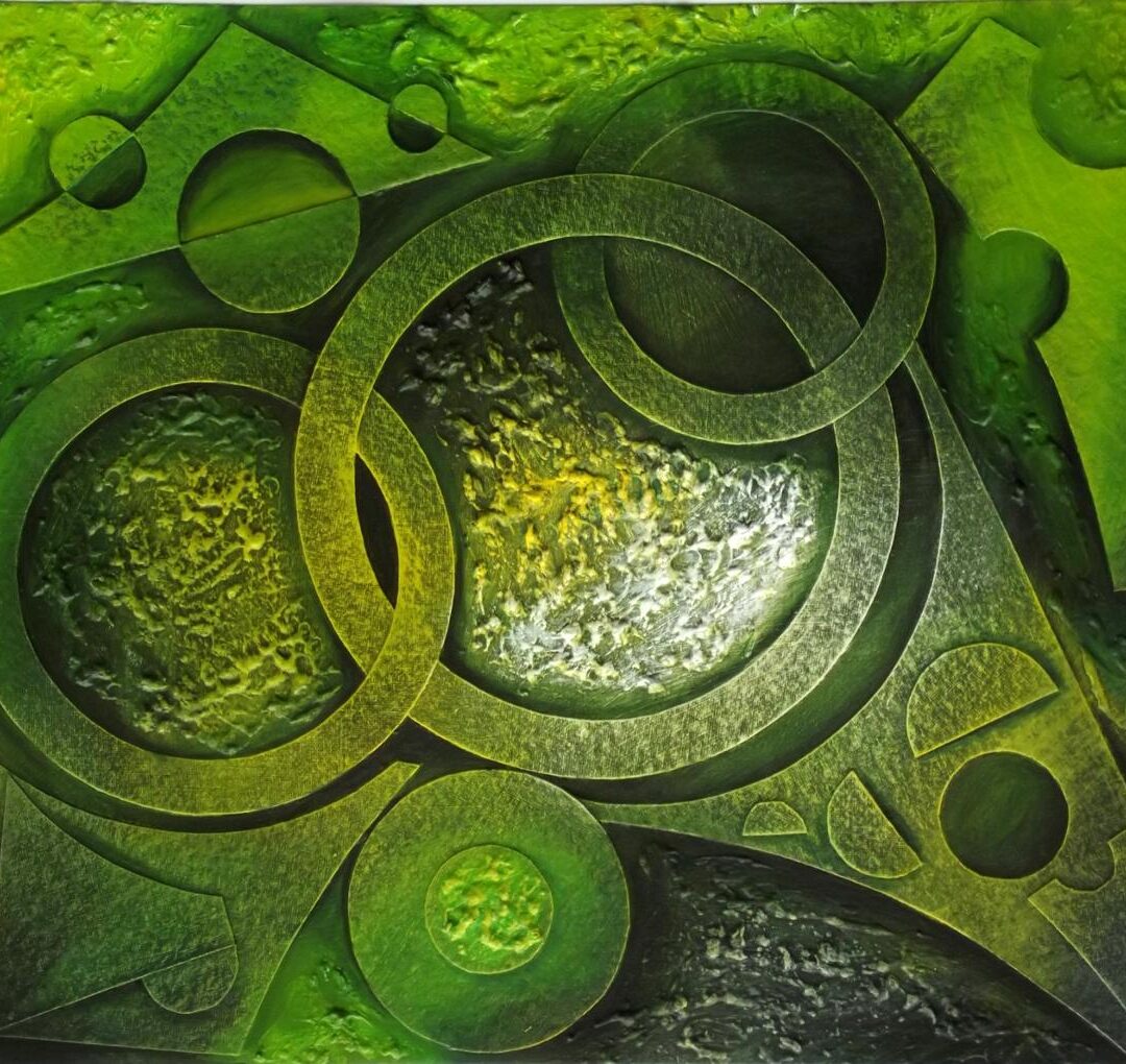 art paintings for sale , artwork for sale , art galleries delhi Circles of Serenity abstract geometric art painting