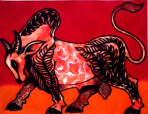 Derseggen (18) art paintings for sale , artwork for sale , art galleries delhi bull art painting
