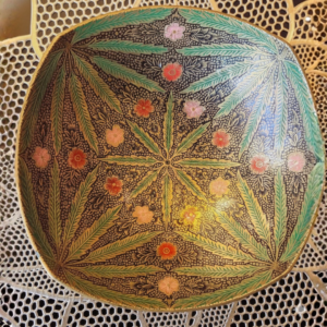 āPushp Vrikshaā Meenakari Brass Platter (image 1) Pushp Vriksha- Meenakari Brass Platter