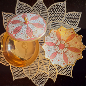 āPushpikaā Meenakari Brass Bowl Set (image 1) Pushpika Meenakari Brass Bowl Set