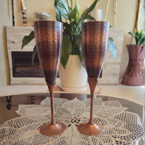 Rasa- Traditional Copper Goblets (set of 2) (image 1) Rasa- Traditional Copper Goblets (set of 2)