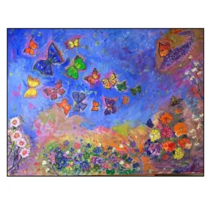 Vivacious Spring Abstract Art